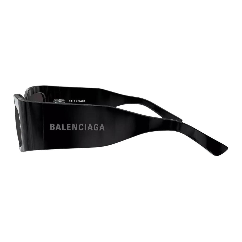 Balenciaga Logo Irregular Shape Sunglasses Unisex sunglasses Black BB0328S001