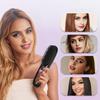 Cordless Hair Straightener Brush with 3 Temperature Settings Portable Mini Hair Comb LED Display USB Rechargeable Fast Heating Electric Hot Brush