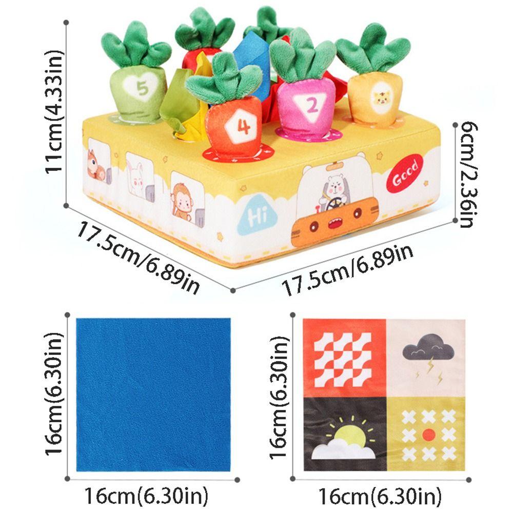 Tear-resistant Radishes Montessori Toy Pulling Carrots Stuffed Toys  Parent-child Game