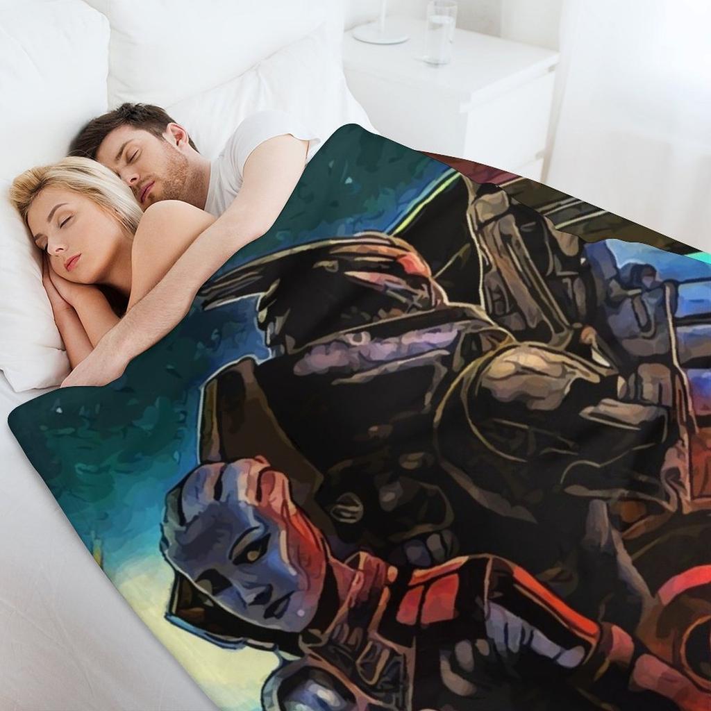 Mass Effect Legendary Edition - Game Throw Blanket Soft Plaid valentine gift ideas Luxury Thicken Bed covers Blankets