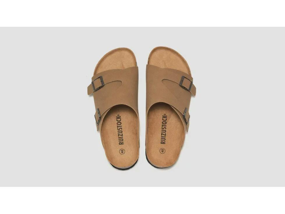 Ruizu Cork Sandals: Unisex Summer Beach Slippers for Couples and Students