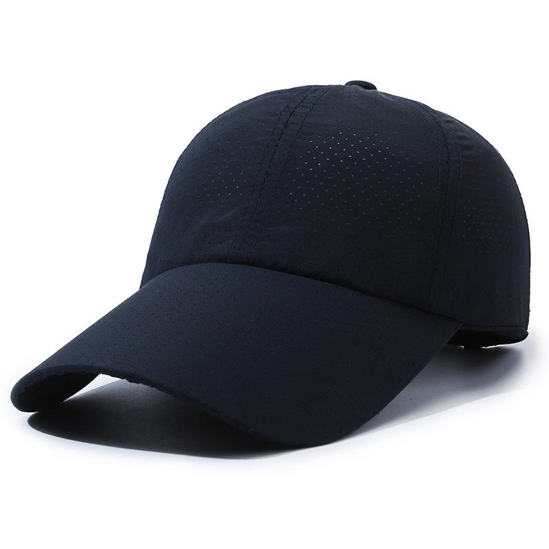 Summer new men's baseball cap extended brim quick-drying hat outdoor leisure sports breathable versatile cap