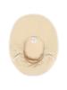 BBC EARTH Color Block Wide-Bridal Bucket Hat_Beige