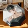1pc Ayliva's Personal Photobook Umbrella Portable Folding Umbrella Iron Frame Hole Bone Structure Outdoor Home Umbrella