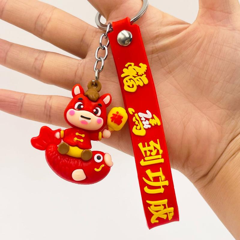 Süßer Schlüsselanhänger 2026 Jahr des Pferdes Tierkreis Pony Anhänger Paar Rucksack Schmuck Neujahr Erfolg Ankunft Modisches Accessoire