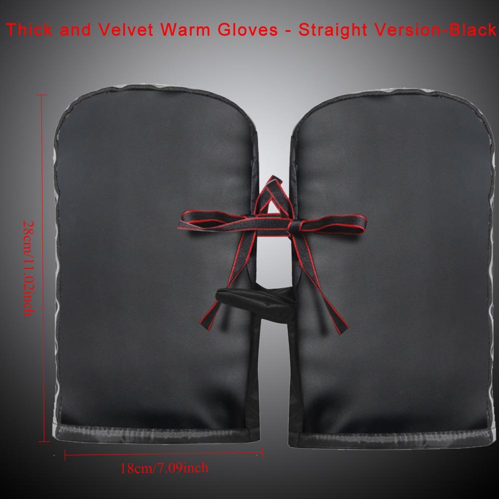 

Electric bike handlebar gloves, winter riding electric bike gloves with plush insulation, waterproof and windproof motorcycle XS