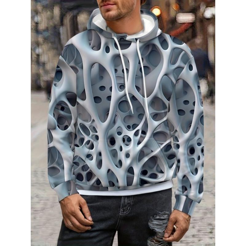 Men's Hoodie 3d Skull Print Long Sleeved Hoodie Autumn/ Winter New Streetwear Top Retro Casual Men's Hoodie Oversized Clothing