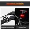Wireless Bike Horn Alarm with Turn Signals USB Rechargeable Warning Cycling Lighting for Night Riding Bike Tail Lights