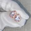 CC Stud Earrings for Women Ladies 925 Silver Needle Fine Jewelry Hot Cubic Zircon Ear Brincos Wholesale Accessories