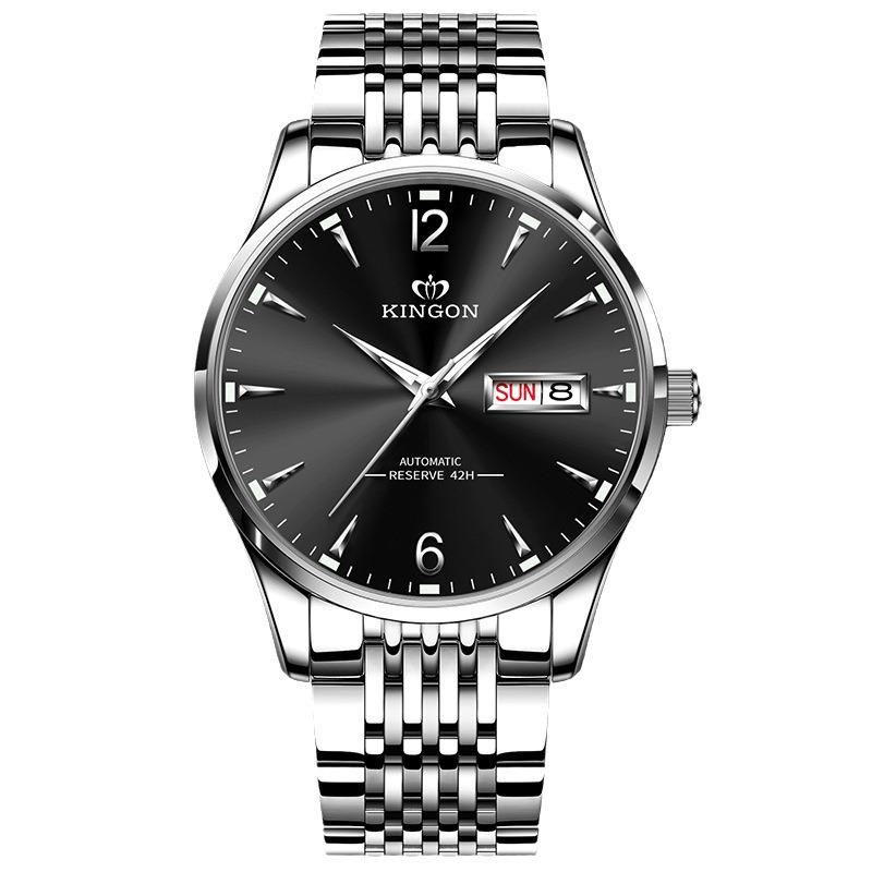 Men's Swiss Automatic Mechanical Business Watch – Simple, Luminous, Waterproof.