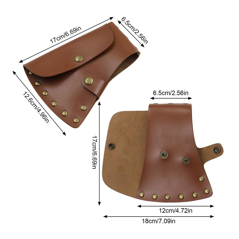 Axe Holster Case Hatchet Head Sheath Practical Ax Protector Camping Blade Cover Durable Axe Head Leather Protection Covers
