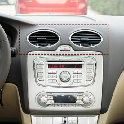 4PCS Car Air Conditioning Trim Outlet Decoration Circle Sticker For Ford Focus 2 M K2 2005-2013 Auto Accessories