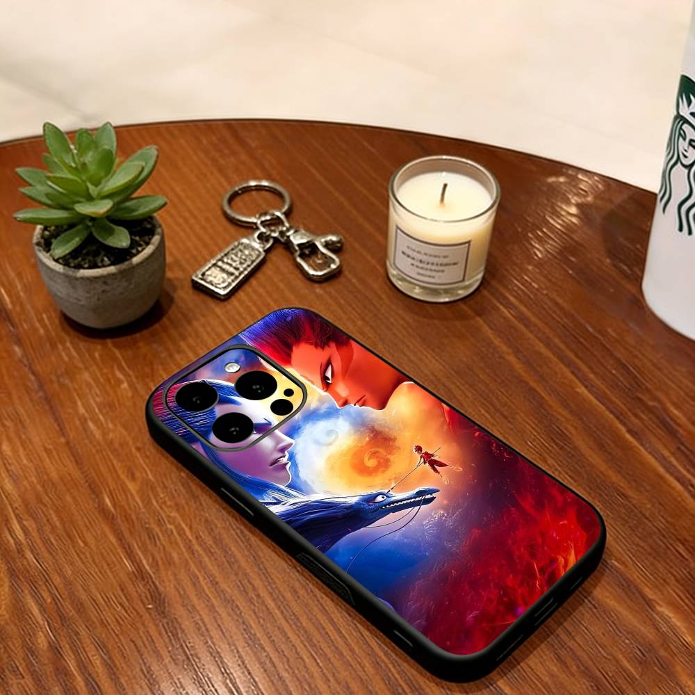 Epische Nezha Handyhülle Für iPhone 17, 16,15,14,13,12,11 Plus,Pro Max, Andere Silikon Weiche Schwarze Abdeckung