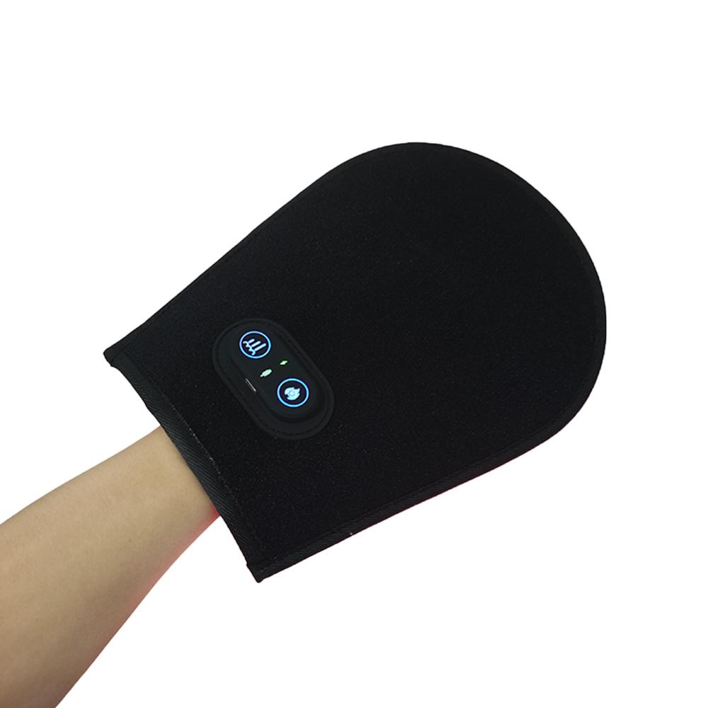Portable Built-in Battery 660nm 850nm Photon Led Light Therapy Hand Fingers Wrist Red Light Therapy Glove Device чёрный