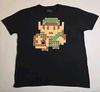 Legend Of Zelda "Link Karte" Lootwear Exklusives T-Shirt Herren Einfarbig Schwarz Größe XL