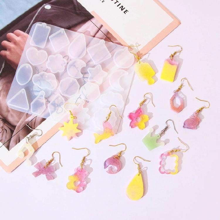 Silicone Mold Kit for Artistic Earrings Ear Pendant Silicone Molds Epoxy Mould