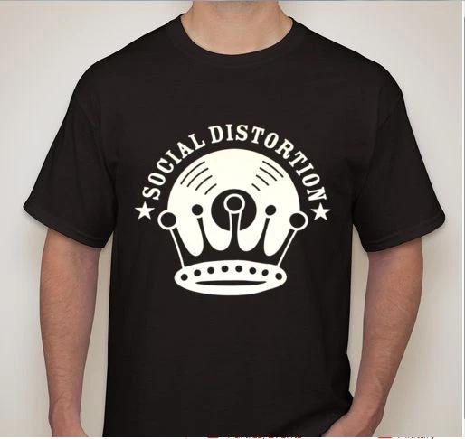 SOCIAL DISTORTION Record w Crown Thrash Punk rock band T shirt M