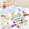 Wooden Creative Sticks And Rings Puzzle Tangram Puzzle Intelligence Game Montessori Educational Toys For Children 3 Year Old