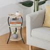 ZEXVIDA Round Retro Side Coffee Bedside Living Room Side Sofa Side Folding Side 30cm Wide X 30cm Deep X 55cm High Table, Table, Table, Table, Table,
