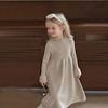 Girls Knitted Dress Autumn Winter Children Gown Princess Solid Color Vestidos Kids Fashion Sweater Dresses Baby Clothes