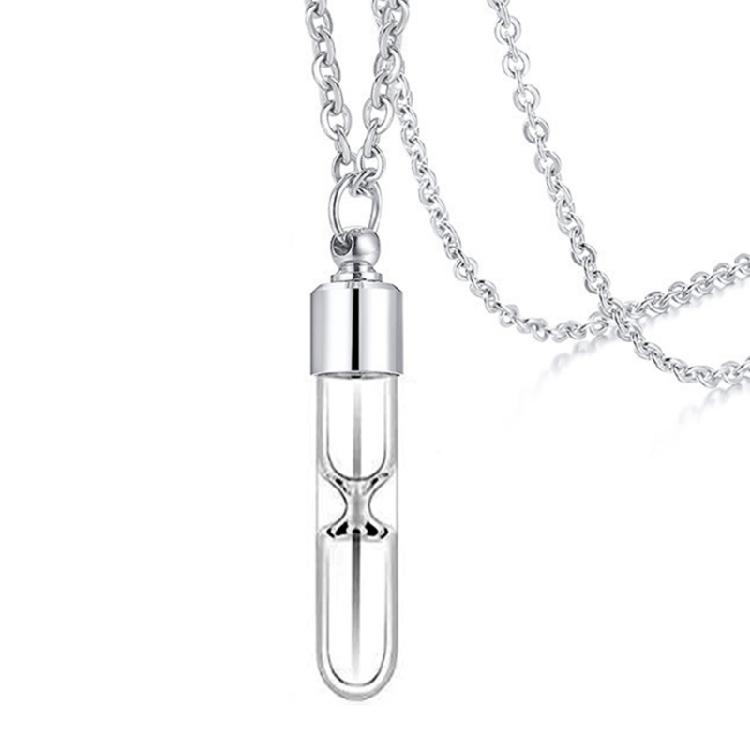 Praktische Glasbehälter Halskette Schmuck Modische Glasgefäß Halskette Halskette Schmuck zur Aufbewahrung von Blumen