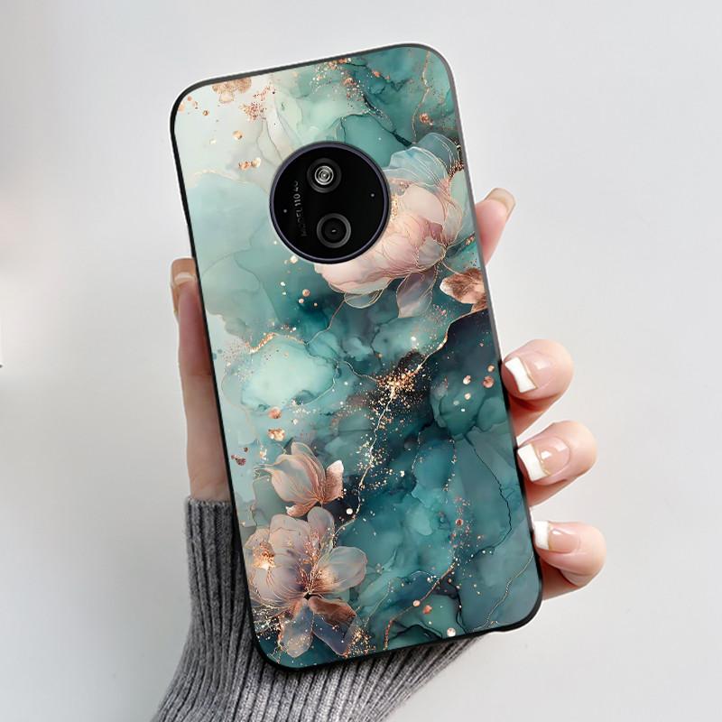 Casing For Nokia 125 110 4G 2024 HMD 110 Case Aesthetic Luxury Cute Cool Boys Girls Soft Silicone Black Matte Phone Cover Shell
