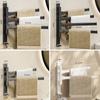 With Hooks Rotating Towel Rack Hanger Holder Towel Bar Durable Towel Hanger