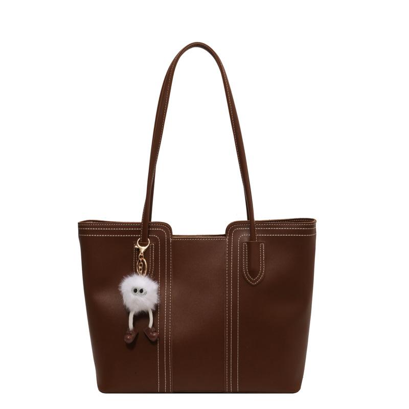New Commuter Large-capacity Tote Bag, Autumn and Winter New Popular Fashion Handbag, Simple and Versatile Bucket Bag