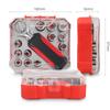 13pcs 1/4'' Socket Wrench Combo Set 4-13mm Manual Ratchet Wrench Tool