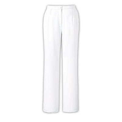 Anfamie Nurse Pants, Back Lacquer, Loose Fit, Slim Fit, Quick-Drying, Anti-Static, Slimming, Women's, White, Size M
