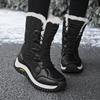 Women's Snow Boots Womens Winter Shoes Keep Warm Plush High-top Boots Fashion Ladies Outdoor Non-slip Mid Calf Boots Botas Mujer