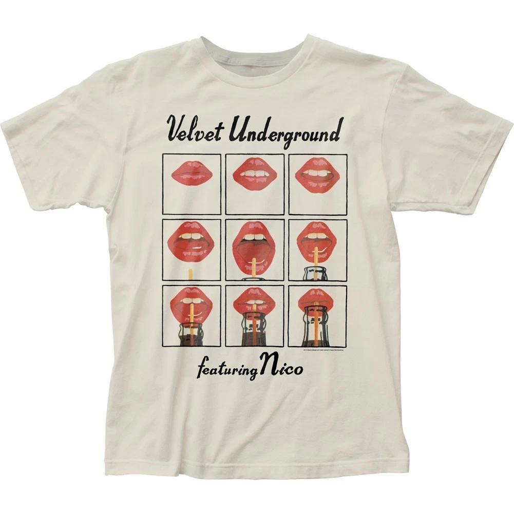 

Velvet Underground Featuring Nico Mens T Shirt Music Classic Concert Tee Natural 2XL