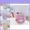 Mochila Adorável Mini Pu Princesa com Lantejoulas Perfeita para Crianças Design Fofo de Desenho Animado