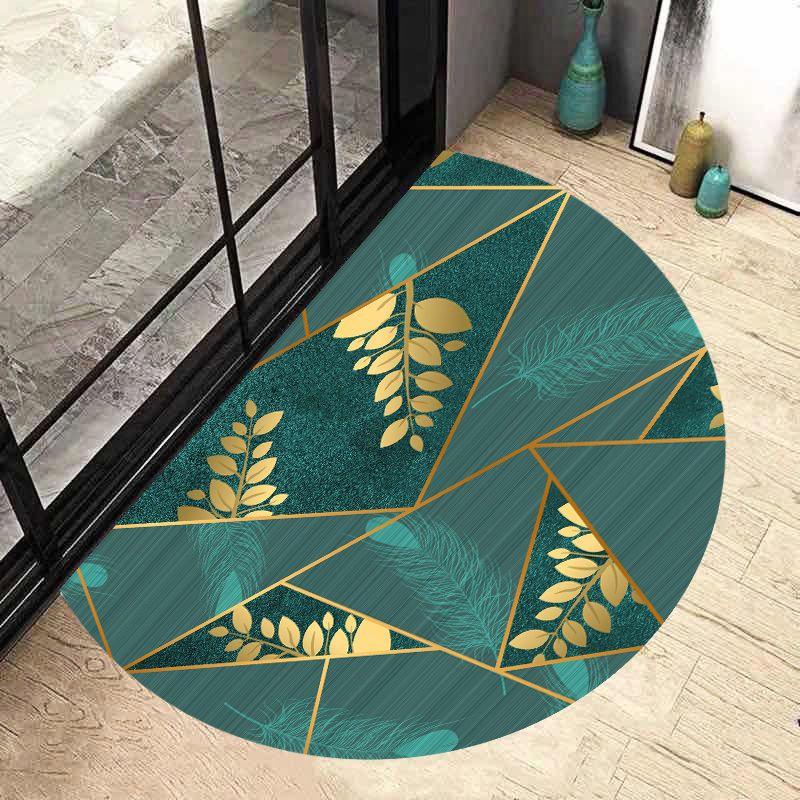 Semi Circular Floor Mat Entrance Door Mat Nordic Minimalist Entrance Carpet Bathroom Anti Slip Mat