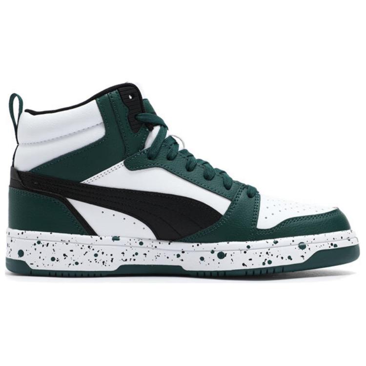 Puma Rebound V6 Retro Fashion Low-Top Sneakers Unisex Sneakers White Green 400849-01