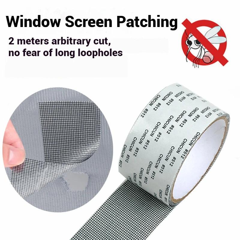 ZEXEF Window Screen Repair Tape Self Adhesive Mesh Tape Net Door Fix Patch Anti Insect Mosquito Mesh Broken Holes Repairing