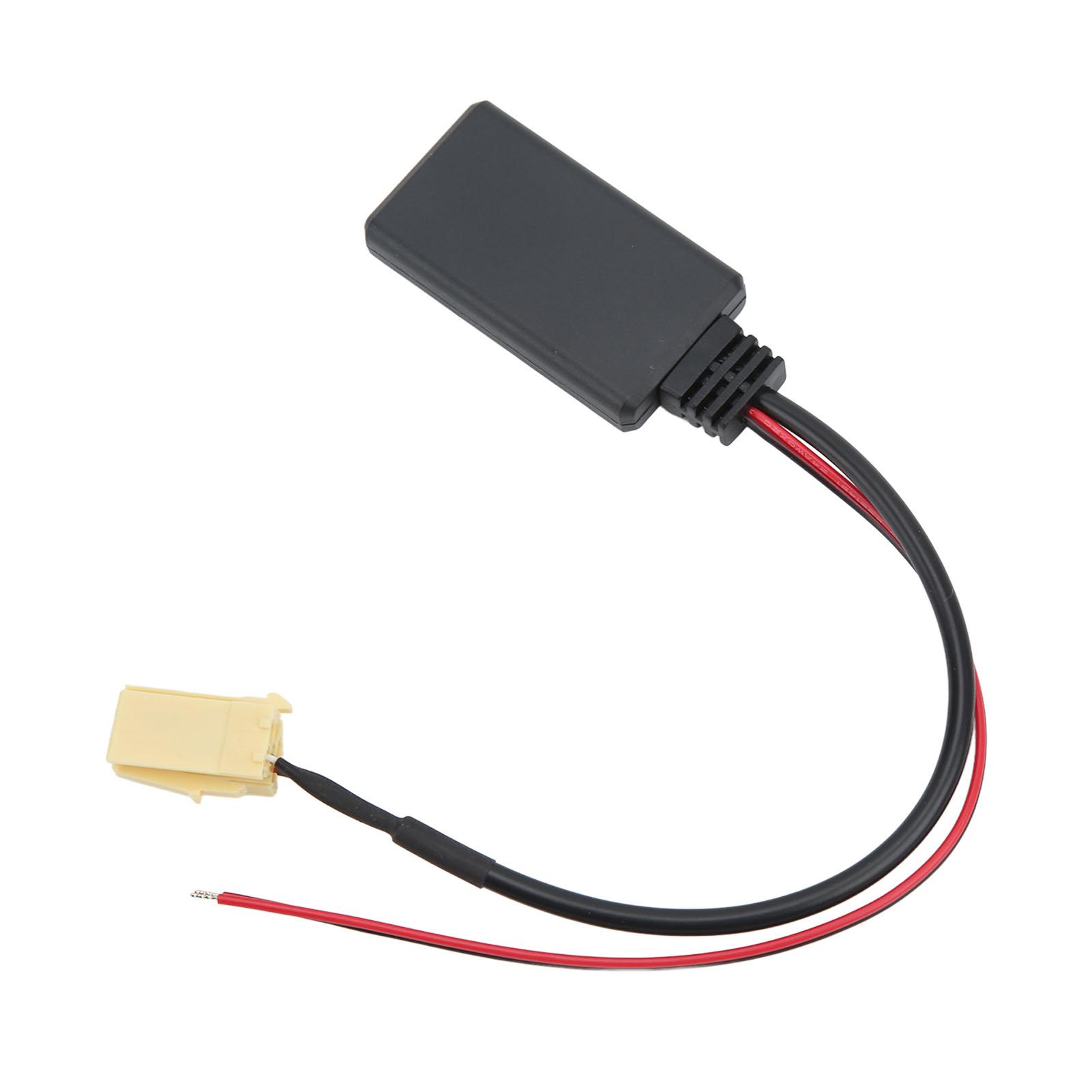 

Car Wireless Stereo Radio Adapter Bluetooth AUX IN Cable Replacement for Smart ForTwo 451 2007‑