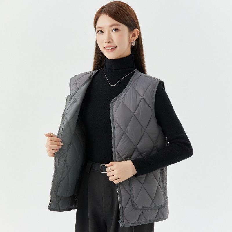 

Женский теплый, увеличенный, утолщенный и бархатистый внутренний жилет, женский хлопковый жилет на молнии из овечьей шерсти для повседневной носки 5XL (180-99.5kg)