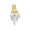 Melting Ice Cream Sculpture - Realistic Fake Decoration For Dessert Shop Entrance, Outdoor Mall,Store, And Sweet Themed Displays