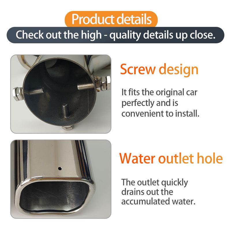 Toyota Alphard 40 Series Dual Outlet Square Exhaust Tip Tailpipe