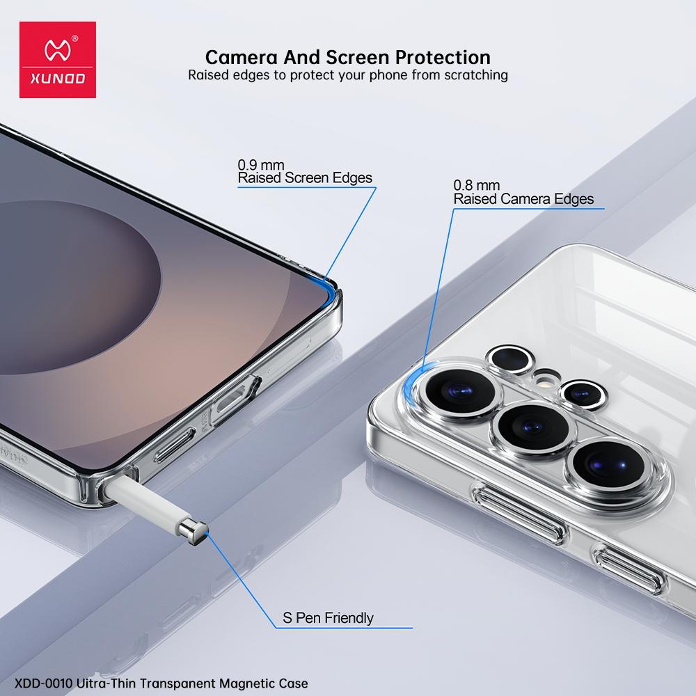 for Samsung Galaxy S26 Ultra Magnetich Case. Camera Protection Ultra Transparency PC Clear Cover, Thin&Lightweight