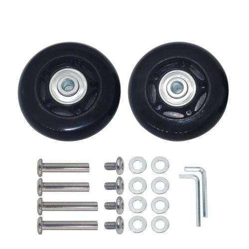 YongXuan Silent Series Caster Wheel Replacement Tire Kit for Suitcases, Shopping Carts, and Carry-on Bags, for Repairing Tires and Wheels, DIY Caster