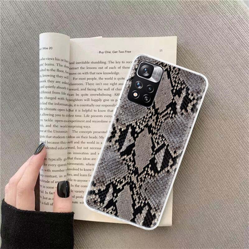 It looks like Real Snake Skin Phone Case For Xiaomi Poco F7 14 Ultra Mi 15 10 11 Lite X7 X6 X5 X3 M5S M6 10T 11T F6 F5 Pro F4 GT