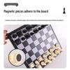 Magnetic Folding Chess Set: Portable Parent-Child Game with Black and White Pieces, Ideal for Training and Entertainment.