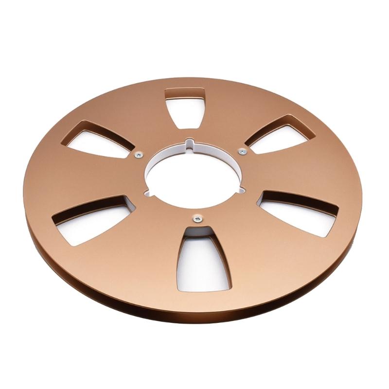 Professional Aluminum Reel 6 Hole Design For 1/4Inch 10.5 Open Tape Recording Disk Accessory