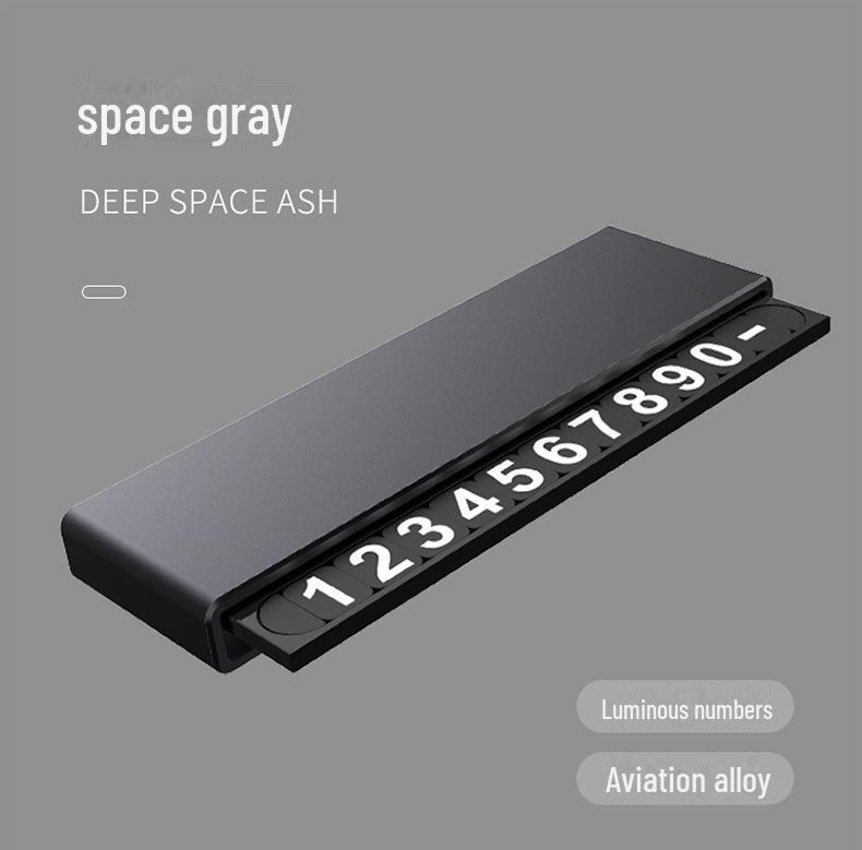 Car Contact Info Sign: Customizable Metal Plate for Temporary Parking and Phone Number Display