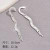 Personality temperament Diamond earrings women, fashion earrings, snake-shaped fringed studs, exaggerated super fairy earrings