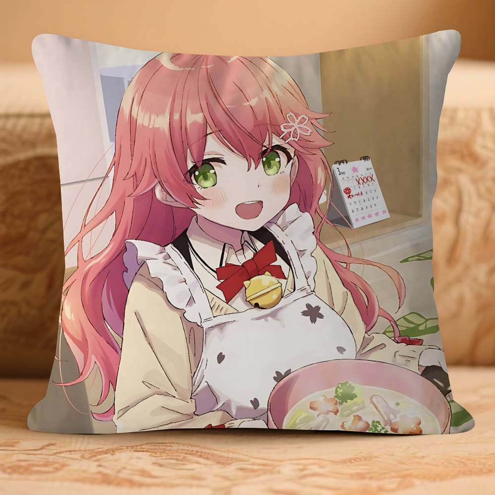 Anime Hololive SakuraA Pillow Case Removable Washable Cushion Cover – All-Season Soft Linen