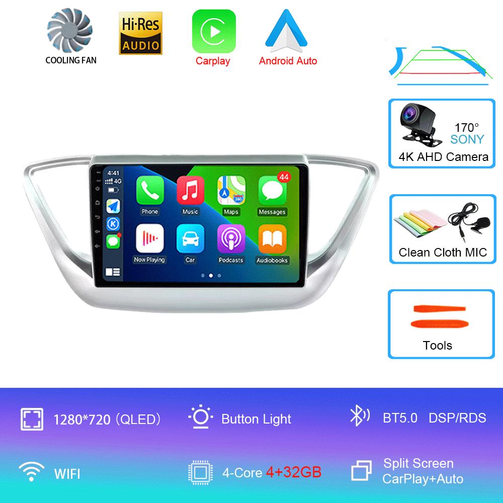 Android 14 Car Radio For Hyundai Solaris 2 2017 - 2020 Multimedia Video Player Navigation Stereo No 2din 2 Din Dvd
