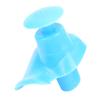 Silicone Waterproof DustProof Spiral Earplug for Children and Adults Swimming Accessory(Blue )